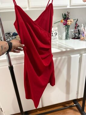 Joe & Elle Red Spaghetti Strap Mini Dress